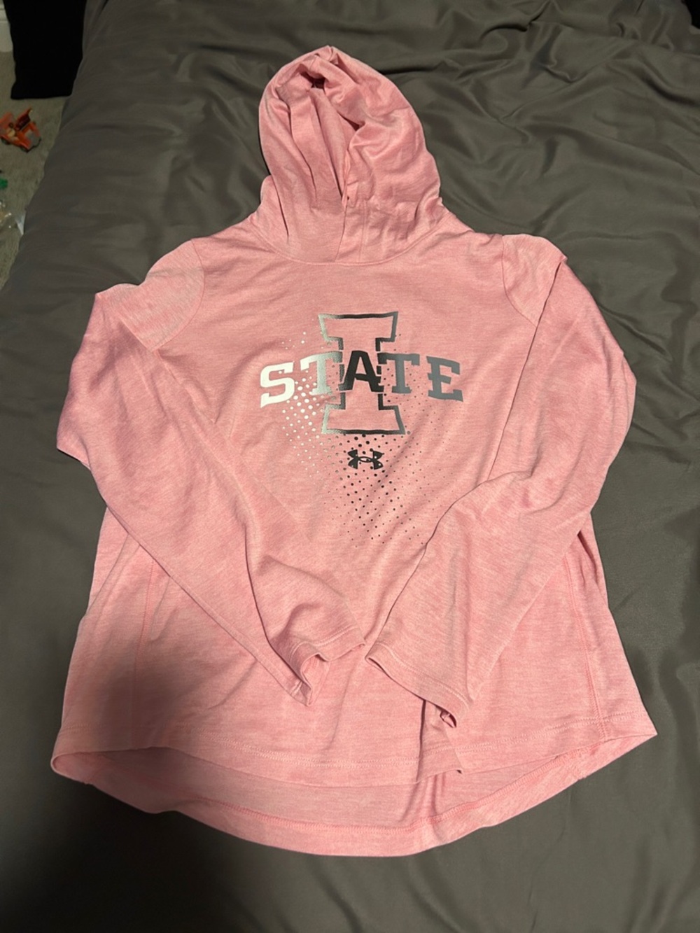 Under Armour Light Pink 'Iowa State' Hooded Pullover